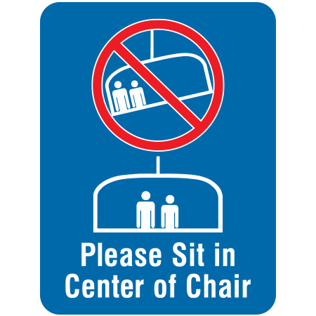 L132 Please Sit in Center of Chair 18" x 24"