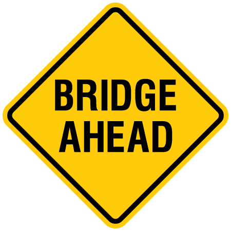S512 Bridge Ahead 18" x 18"