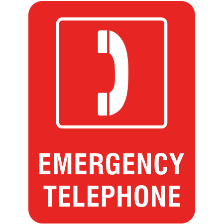 L222 Emergency Telephone 18" x 24"