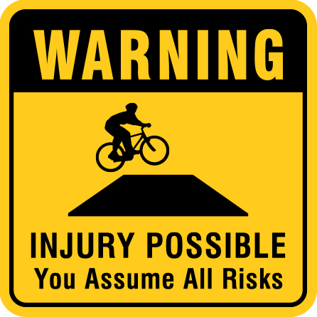 B419 Warning - Injury Possible 12" x 12" Aluminum