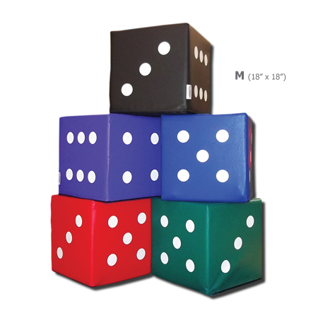 Kids Foam Square Block Dice 18" x 18" Medium/Standard