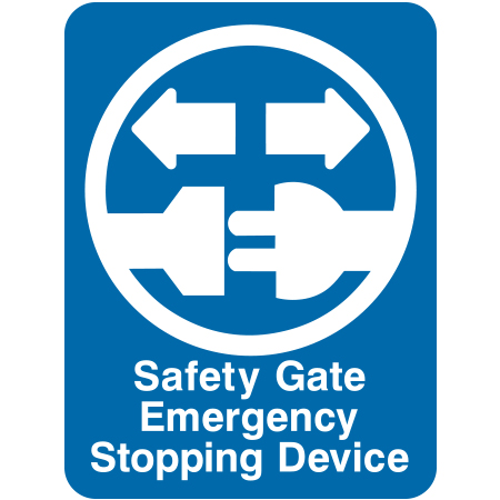 Z08 Safety Gate Emergency Stopping Device 18" x 24"