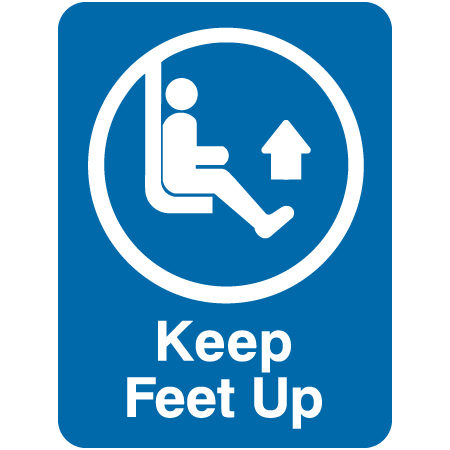 L308 Keep Feet Up 18" x 24"