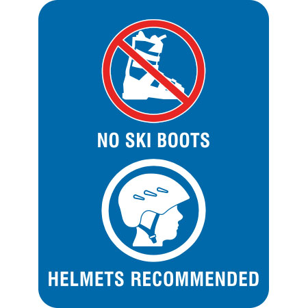 L620 No Ski Boots, Helmets Recommended 18" x 24"