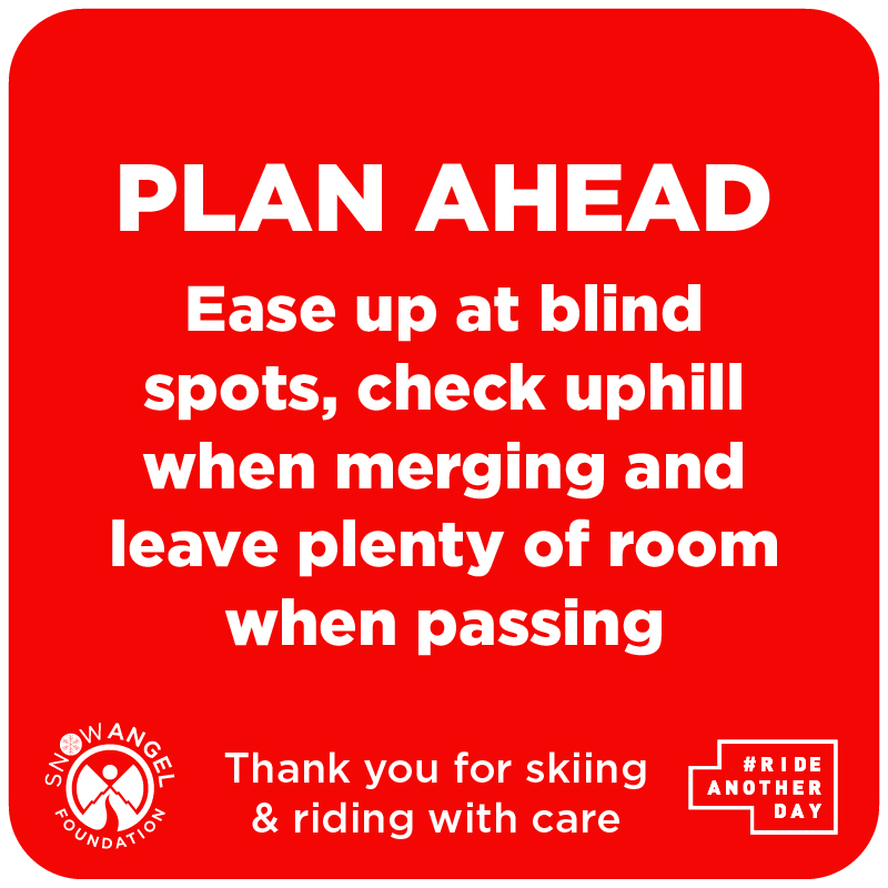 H190 Plan Ahead - Snow Angel Foundation Sign 18" x 18"
