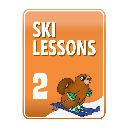 KS13 Ski Lessons 2 with Character 18" x 24"