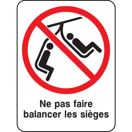 Z04 FR Ne pas faire balancer les sièges 18" x 24"