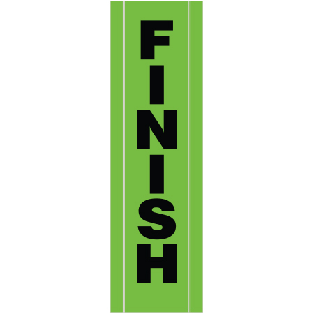 BV06 Finish - Hi Vis Green Banner Vertical 18" x 60"