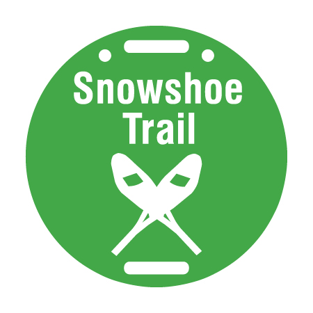 D61 Snowshoe Trail - Green Circle Disc 11.5" x 11.5"