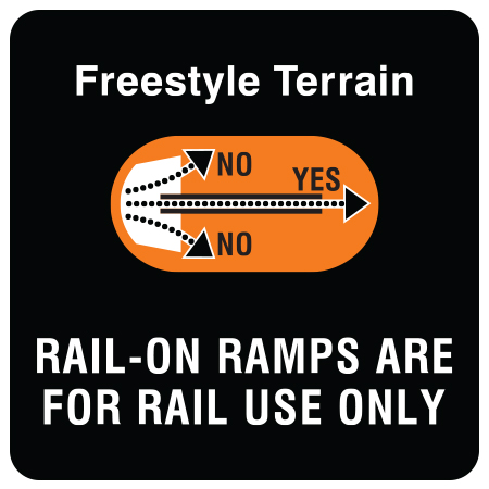 T24 Rail-On Ramps are for Rail use Only 24" x 24"