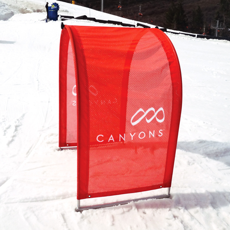 Ski Through Tunnels - Single with Heavy Duty Mesh and Screened with One Colour Logo