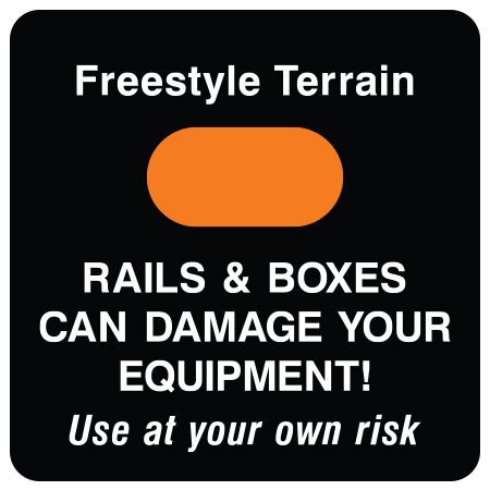 T14 Rails and Boxes Can Damage Your Equipment 24" x 24"