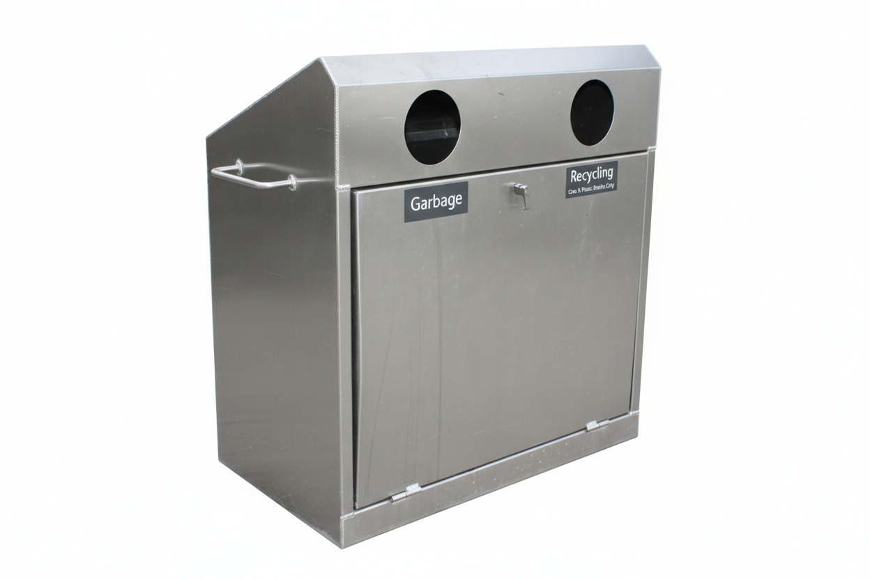 2 Hole Garbage/Recycling Containers