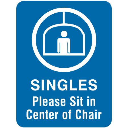 L118 Singles Please Sit in Center of Chair 18" x 24"