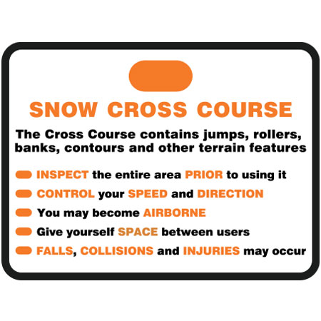 T38 Snow Cross Course 18" x 12"