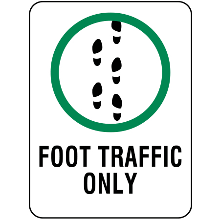 W204 Foot Traffic Only 18" x 24"