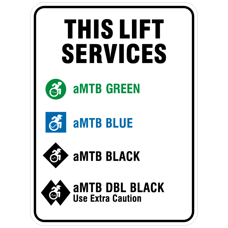 B832 aMTB This Lift Services 18" x 24" Aluminum