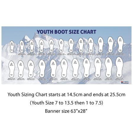 Boot Size Chart - Youth