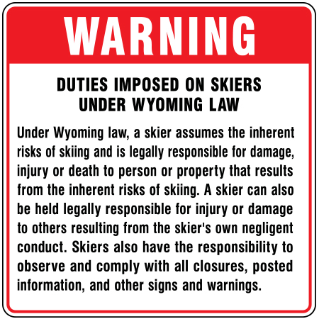 H581 Wyoming Ski Safety Act 36" x 36"