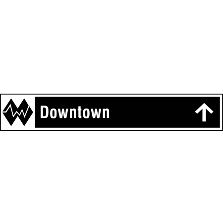 B103 Double Black Diamond Custom Trail Name with Symbol and Arrow 36" x 6"