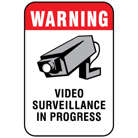S212 Warning - Video Surveillance in Progress 12" x 18"