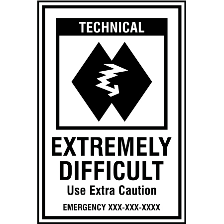 B234 Double Black Diamond Technical - Extremely Difficult with Emergency #