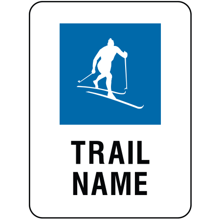 W153 Blue Nordic with Custom Trail Name 18" x 24"
