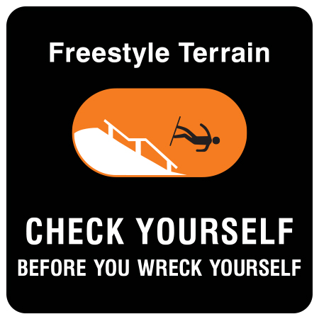 T15 Check Yourself Before You Wreck Yourself 24" x 24"