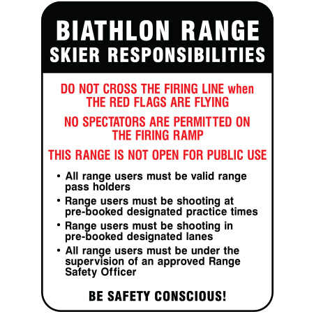 W180 Biathlon Range Skier Responsibilities 18" x 24"