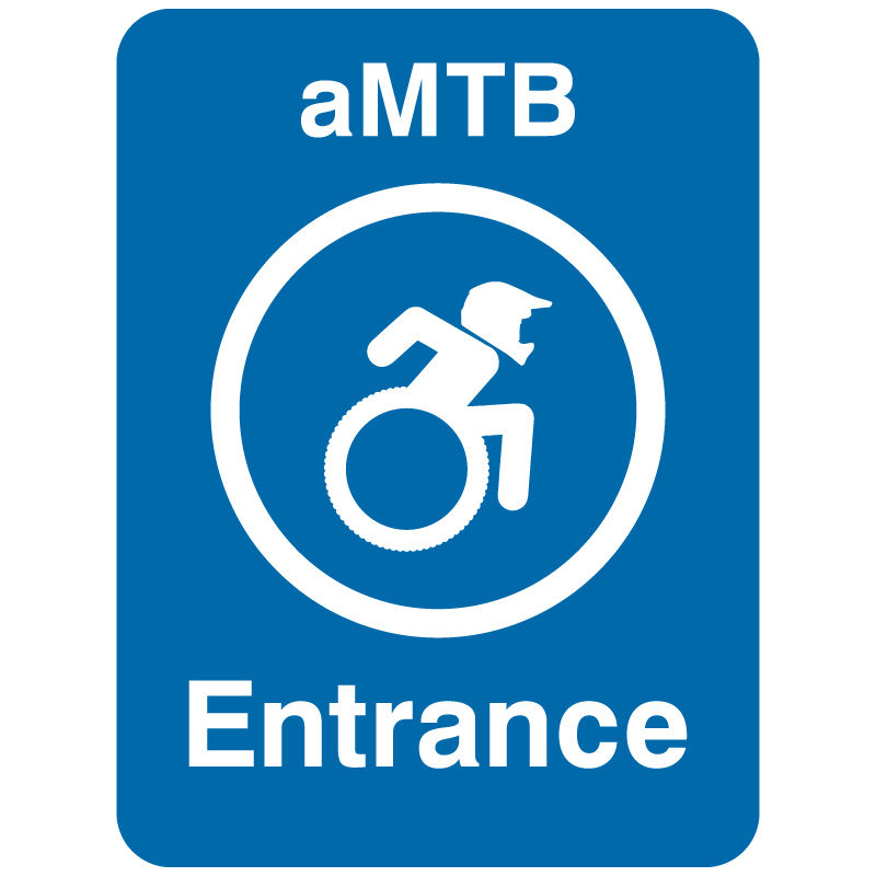 L141 aMTB Entrance 12" x 18" Aluminum