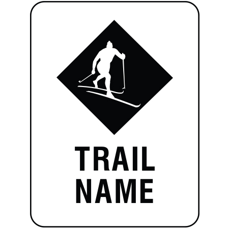 W154 Black Nordic with Custom Trail Name 18" x 24"