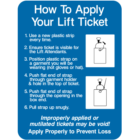 L112 How To Apply Your Lift Ticket - Plastic Strip 18" x 24"