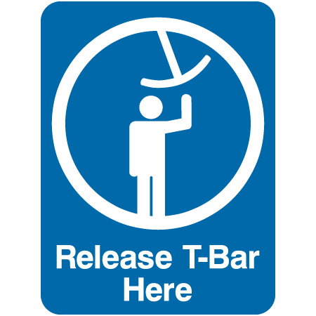 L401 Release T-Bar Here 18" x 24"