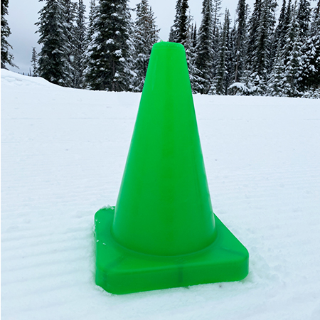 Traffic Cones - EVA Plastic 12" Green