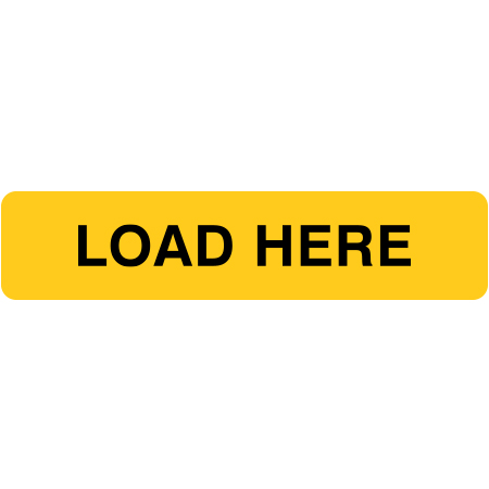 A31 Load Here - Horizontal 18" x 4"