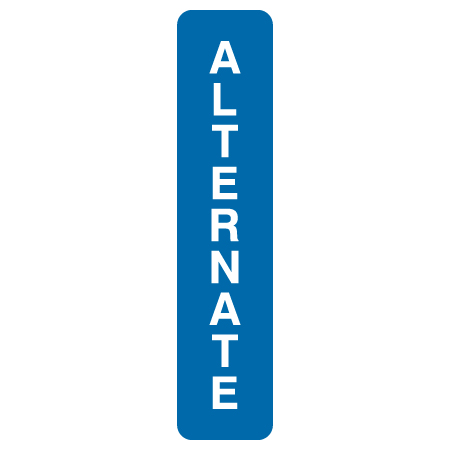 L234 Alternate 4" x 18" Aluminum Sign