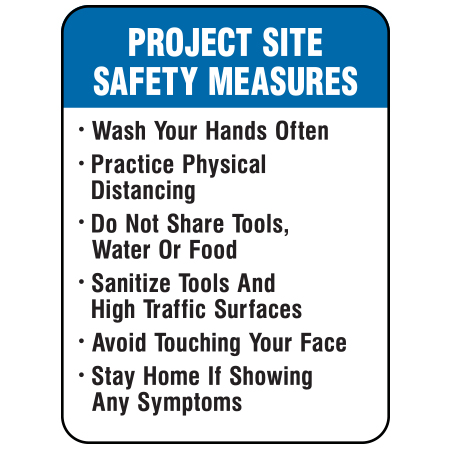 F131 Project Site Safety Measures 18" x 24"