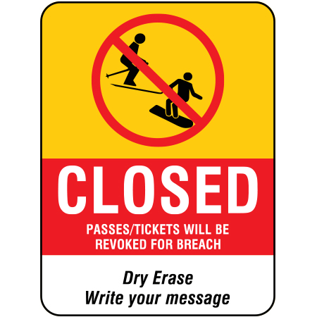 H301 Closed - Dry Erase 18" x 24"