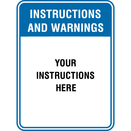 A01 Instructions & Warnings 18" x 24"