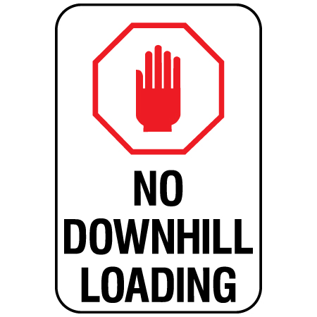 A18 No Downhill Loading 12" x 18"