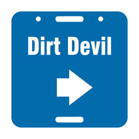 E105 Trail Name with Arrow - Blue Square Disc 11.5" x 11.5"