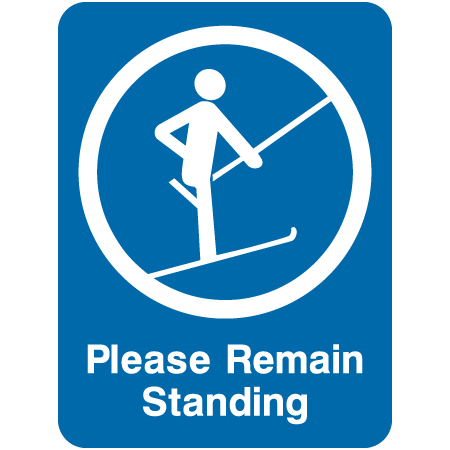 L402 Please Remain Standing 18" x 24"