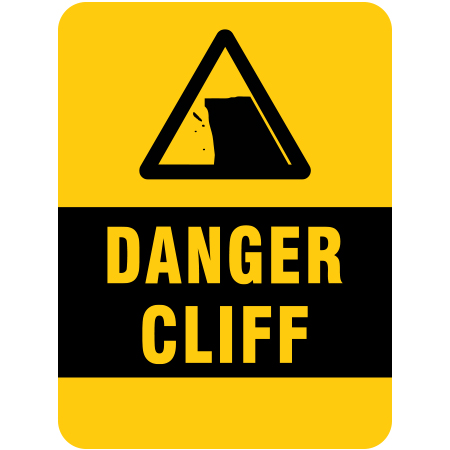 H115 Danger Cliff 18" x 24"