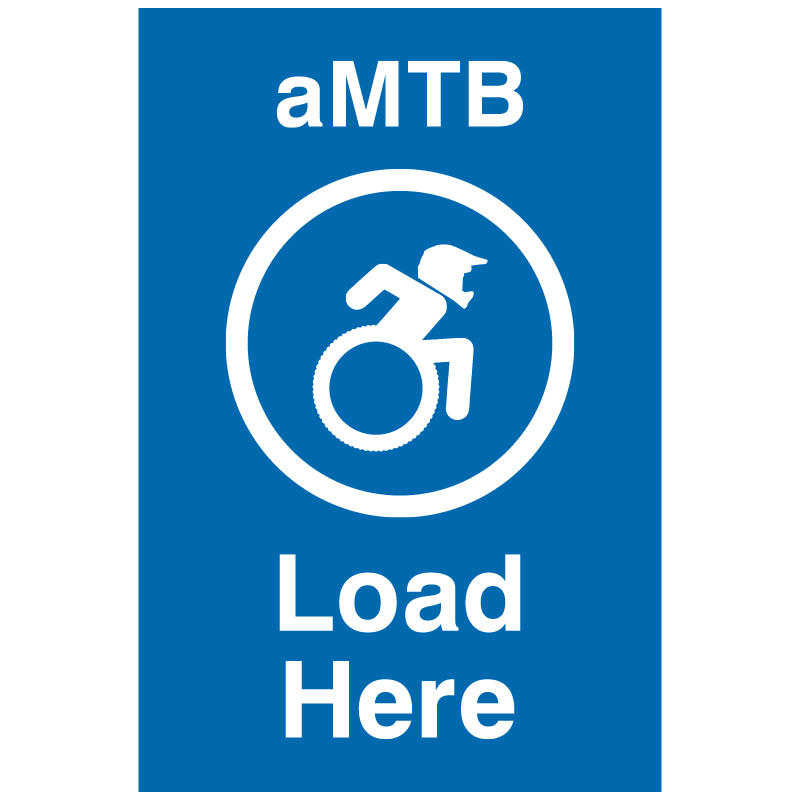 L140 aMTB Load Here 12" x 18" Coroplast