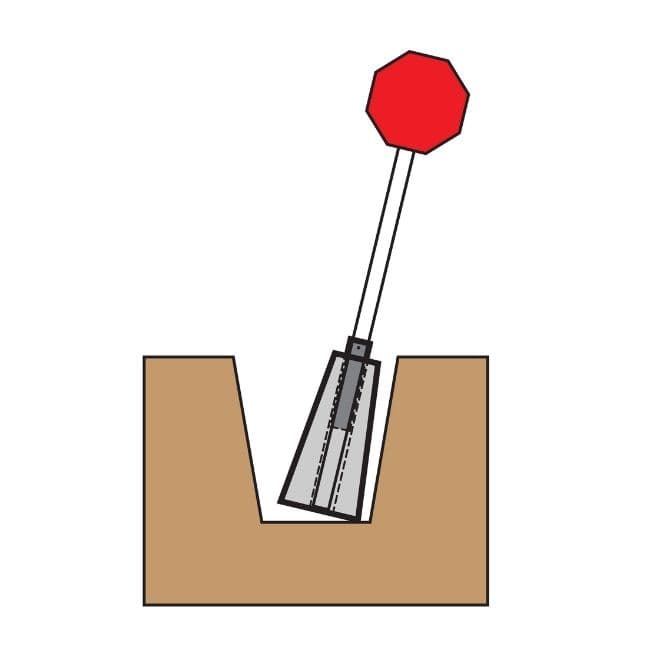 Concrete Base for Round Posts