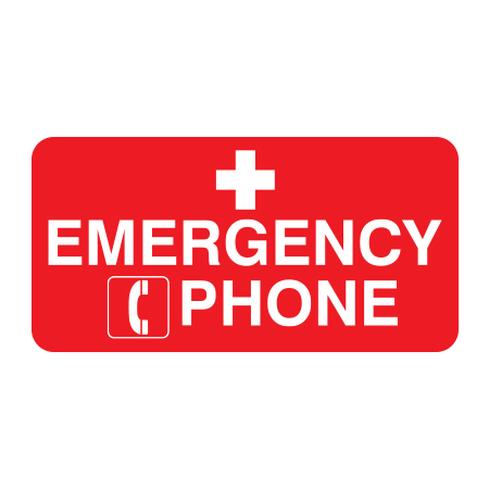 H133 Emergency Phone 12" x 6"