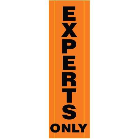 BV05 Experts Only - Hi Vis Banner Vertical 18" x 60"