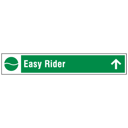 B100 Green Custom Trail Name with Symbol and Arrow 36" x 6"