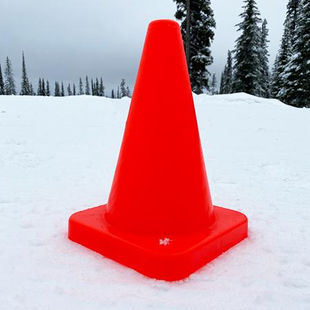 Traffic Cones - EVA Plastic 12" Red