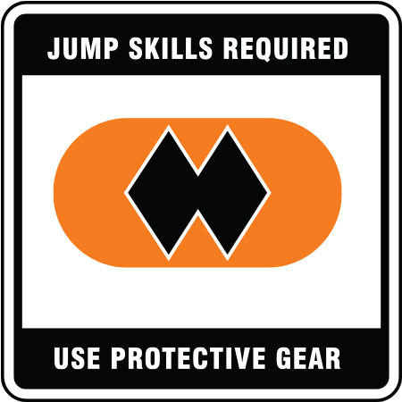 B806 Jump Skills Required 24" x 24" Aluminum